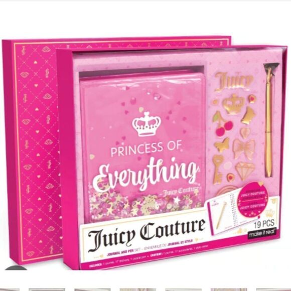 New! Juicy Couture "Princess Of Everything" 19 pc Journal Set - Awesome! - Picture 1 of 3